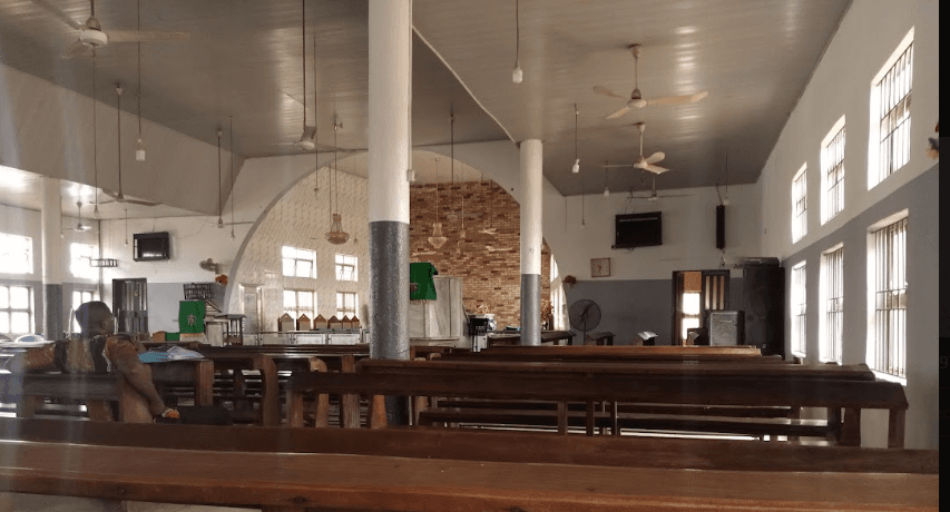 View of the sanctuary and church interior